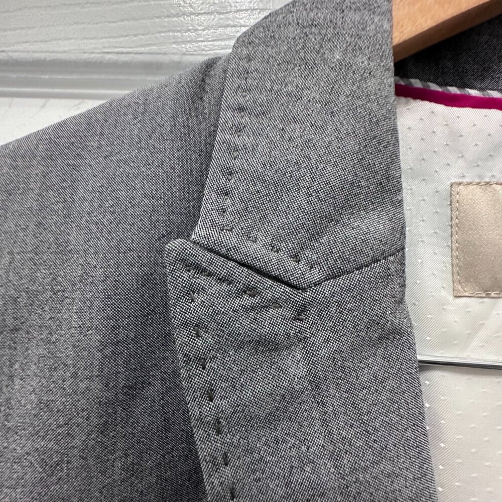 Banana Republic Gray Blazer Suit Jacket Size 12 - Picture 3 of 14